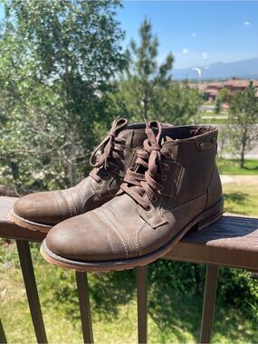 Men’s Polar Fox Boots Ronny Chukka Ankle Lace Up Brown Vegan Leather
